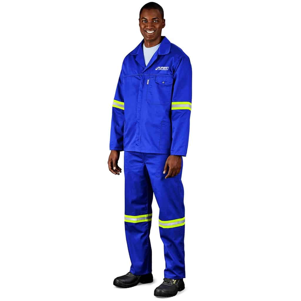 Site Premium Polycotton Jacket - Reflective Arms - Yellow Tape - Image 2
