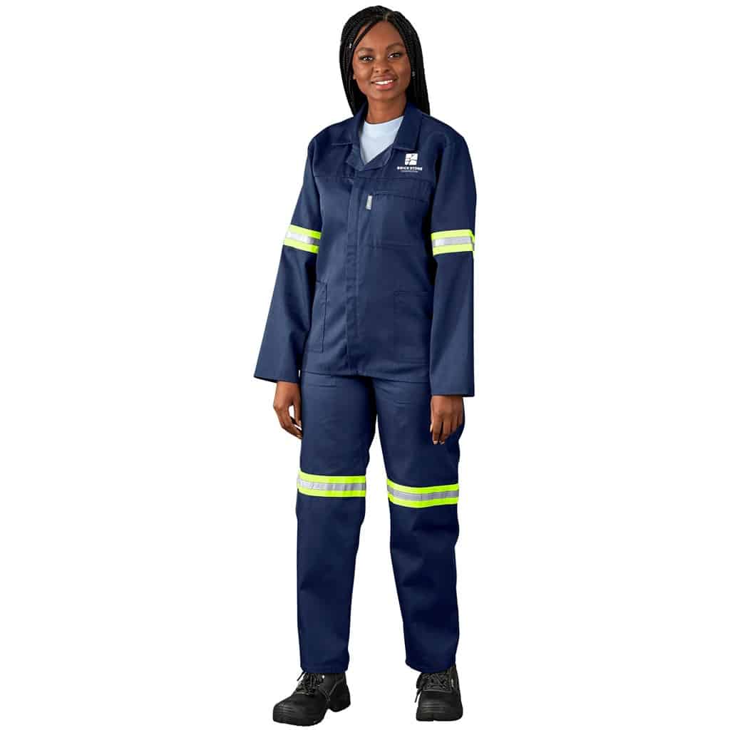 Site Premium Polycotton Jacket - Reflective Arms - Yellow Tape - Image 5