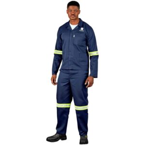 Site Premium Polycotton Jacket – Reflective Arms – Yellow Tape