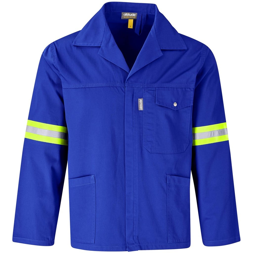 Site Premium Polycotton Jacket - Reflective Arms - Yellow Tape - Image 10