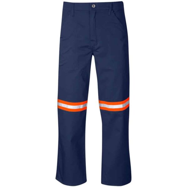 Site Premium Polycotton Pants – Reflective Legs – Orange Tape — Site Premium Polycotton Pants – Reflective Legs – Orange Tape