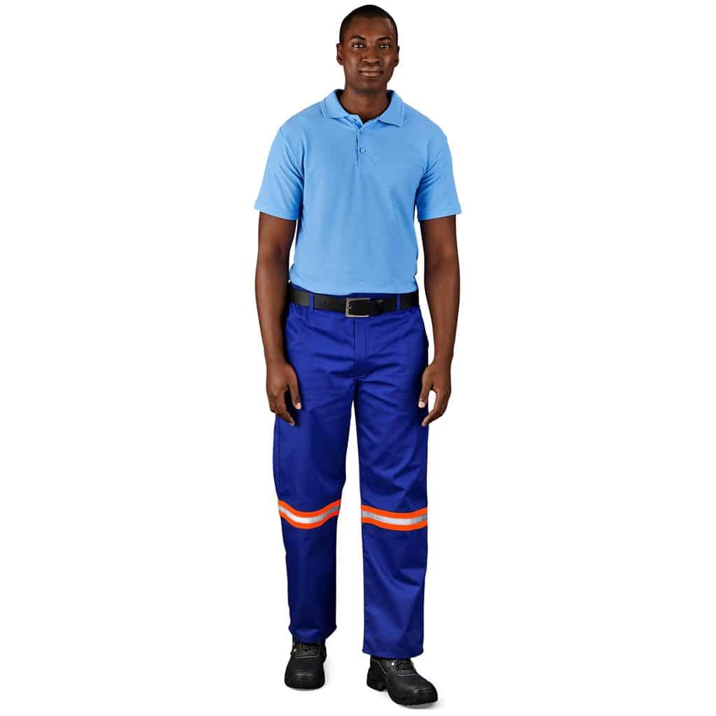 Site Premium Polycotton Pants - Reflective Legs - Orange Tape - Image 9
