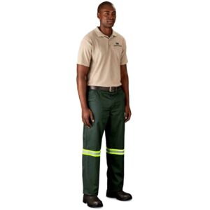 Site Premium Polycotton Pants – Reflective Legs – Yellow Tape