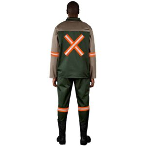 Site Premium Two-Tone Polycotton Jacket – Reflective Arms & Back – Orange Tape