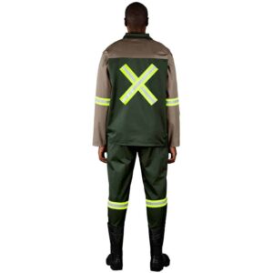 Site Premium Two-Tone Polycotton Jacket – Reflective Arms & Back – Yellow Tape