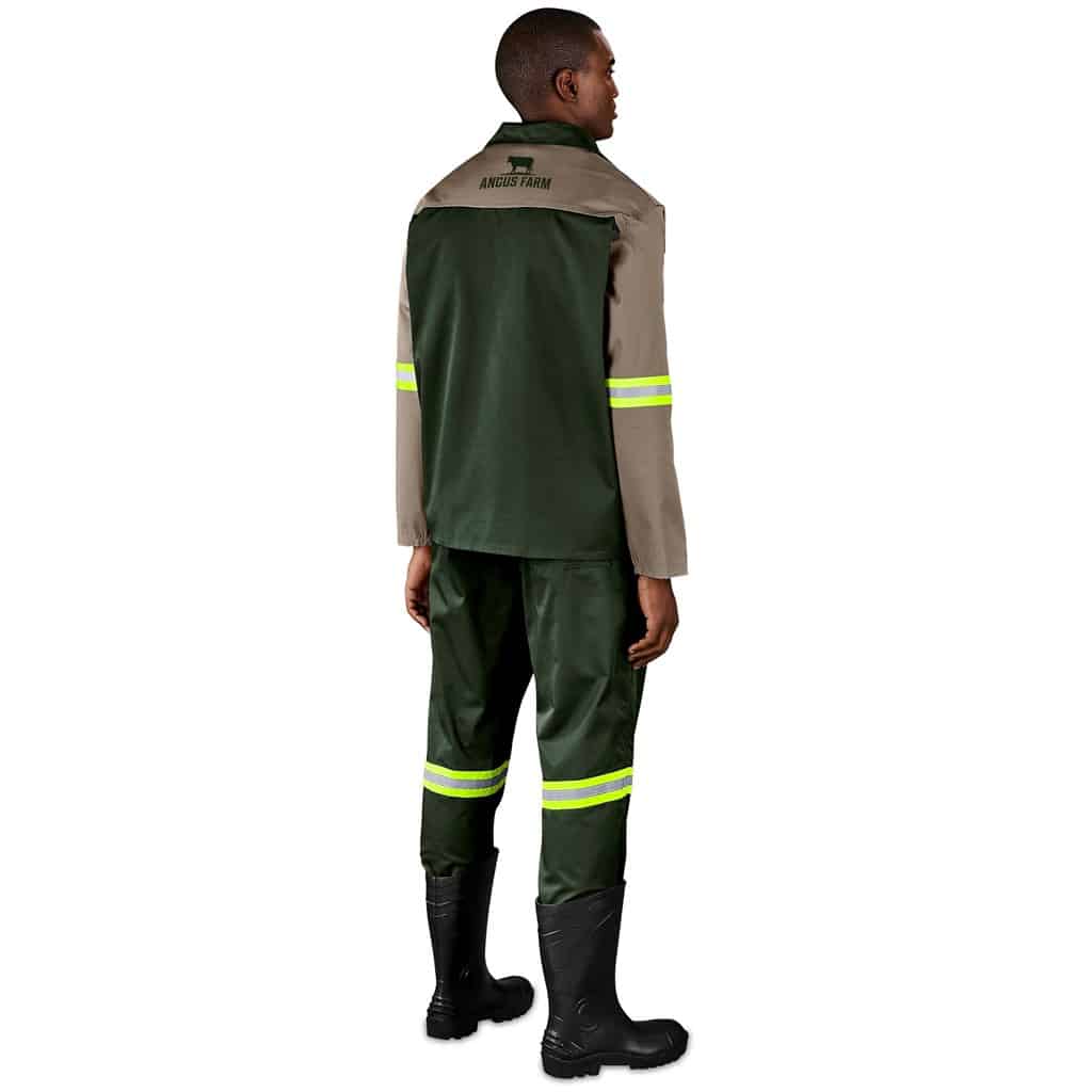 Site Premium Two-Tone Polycotton Jacket - Reflective Arms - Yellow Tape - Image 11