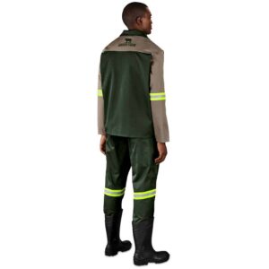 Site Premium Two-Tone Polycotton Jacket – Reflective Arms – Yellow Tape