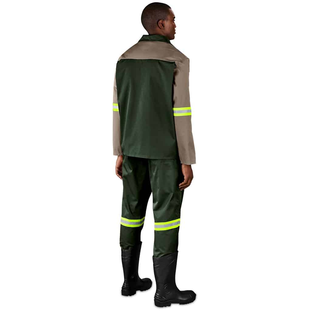 Site Premium Two-Tone Polycotton Jacket - Reflective Arms - Yellow Tape - Image 13