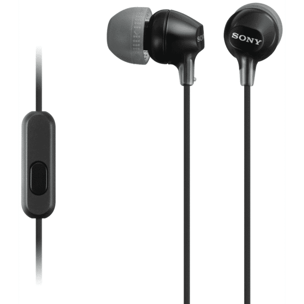 Sony MDR-EX15AP (Black) In-Ear Earphone with Mic for iPhone – Android – BlackBerry — Sony MDR-EX15AP (Black) In-Ear Earphone with Mic for iPhone – Android – BlackBerry