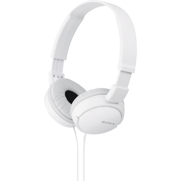Sony MDR-ZX110 Foldable On-Ear Headphones – White — Sony MDR-ZX110 Foldable On-Ear Headphones – White