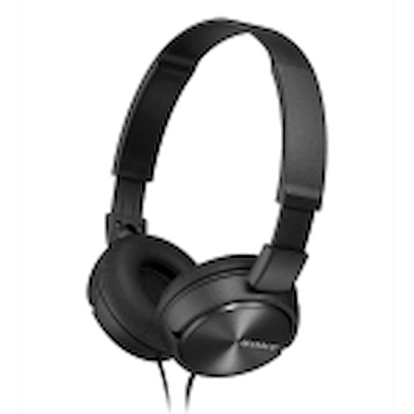 Sony MDR-ZX310AP (Black) Folding Aux Headphones with Mic — Sony MDR-ZX310AP (Black) Folding Aux Headphones with Mic