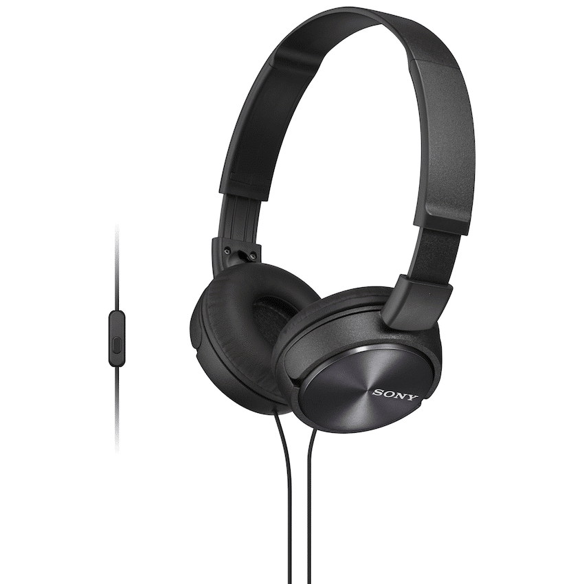 Sony MDR-ZX310AP (Black) Folding Aux Headphones with Mic - Image 9