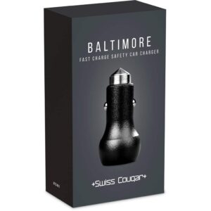 Swiss Cougar Baltimore 2 -in-1 Fast Car Charger & Tool