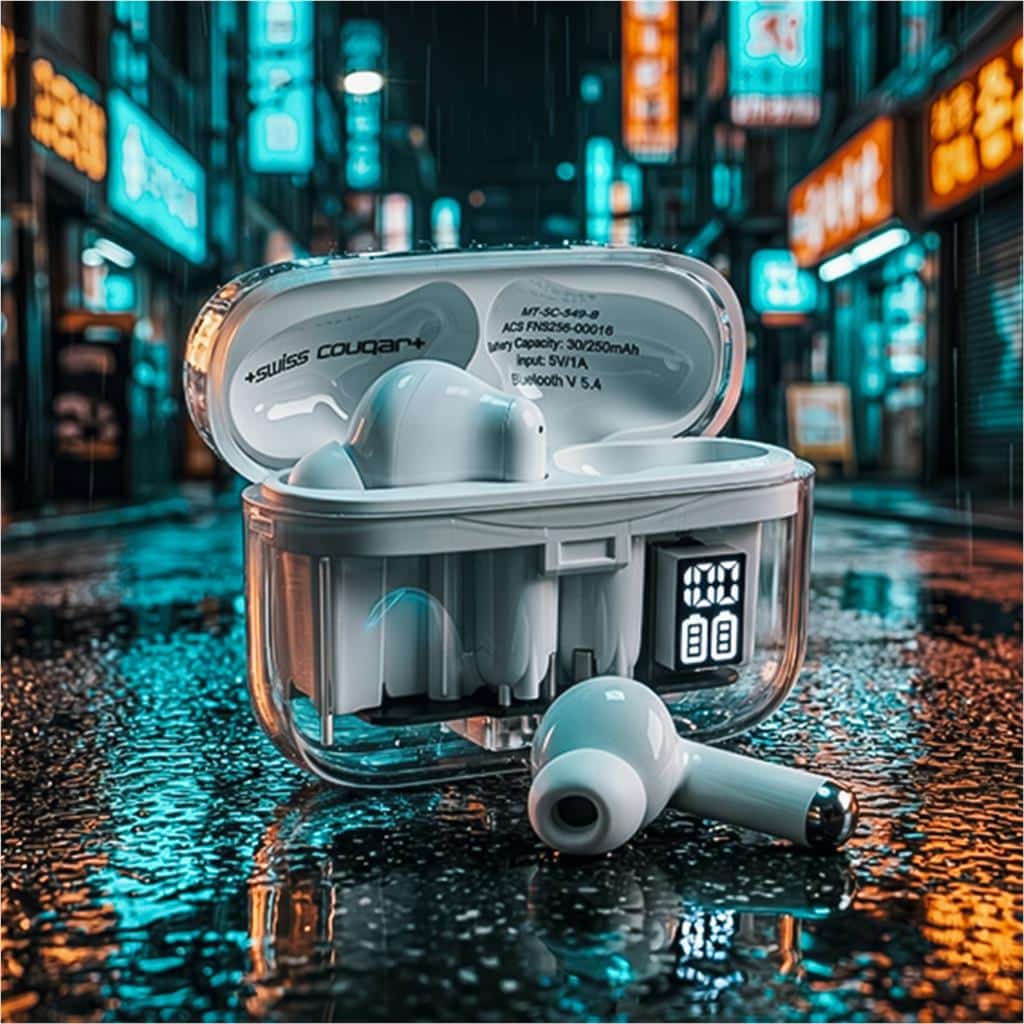 Swiss Cougar Basel Active Noise Cancelling TWS Earbuds - Image 10