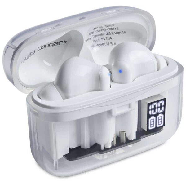Swiss Cougar Basel Active Noise Cancelling TWS Earbuds — Swiss Cougar Basel Active Noise Cancelling TWS Earbuds