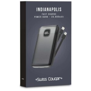 Swiss Cougar Indianapolis Fast Charge 22.5W Power Bank -20,000mAh