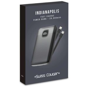 Swiss Cougar Indianapolis Fast Charge 22.5W Power Bank -20,000mAh