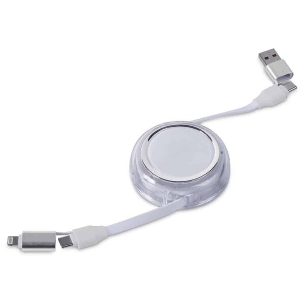 Swiss Cougar Luanda 4-in-1 Retractable Fast Charge 240W PD Cable — Swiss Cougar Luanda 4-in-1 Retractable Fast Charge 240W PD Cable