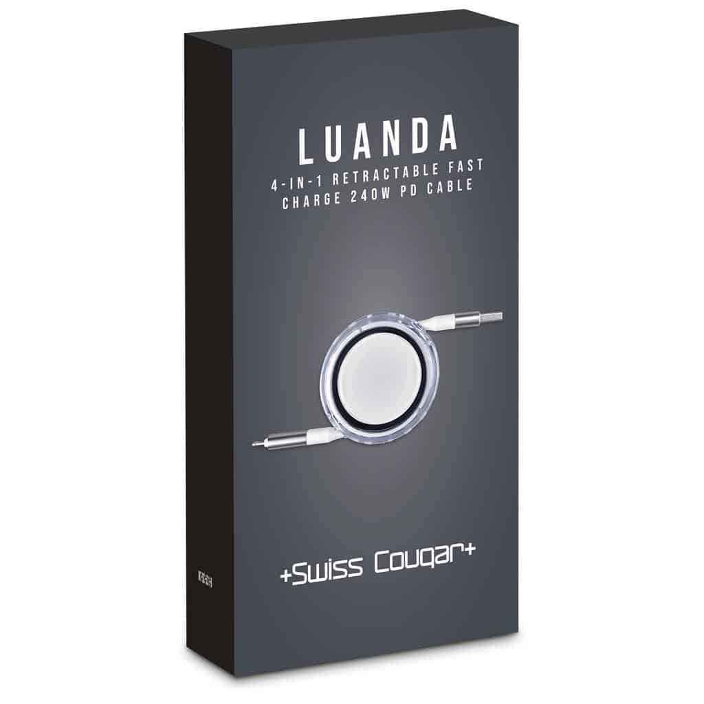 Swiss Cougar Luanda 4-in-1 Retractable Fast Charge 240W PD Cable - Image 7