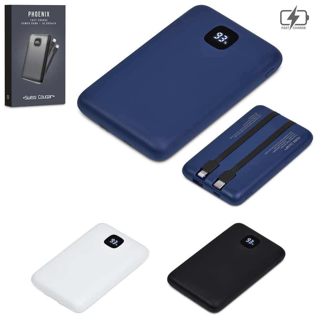 Swiss Cougar Phoenix Fast Charge 22.5W Power Bank - 10,000mAh - Image 4