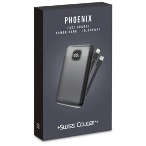 Swiss Cougar Phoenix Fast Charge 22.5W Power Bank – 10,000mAh