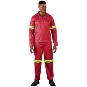 Trade Polycotton Conti Suit – Reflective Arms, Legs & Back – Yellow Tape