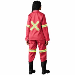 Trade Polycotton Conti Suit – Reflective Arms, Legs & Back – Yellow Tape