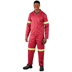 Trade Polycotton Conti Suit – Reflective Arms, Legs & Back – Yellow Tape