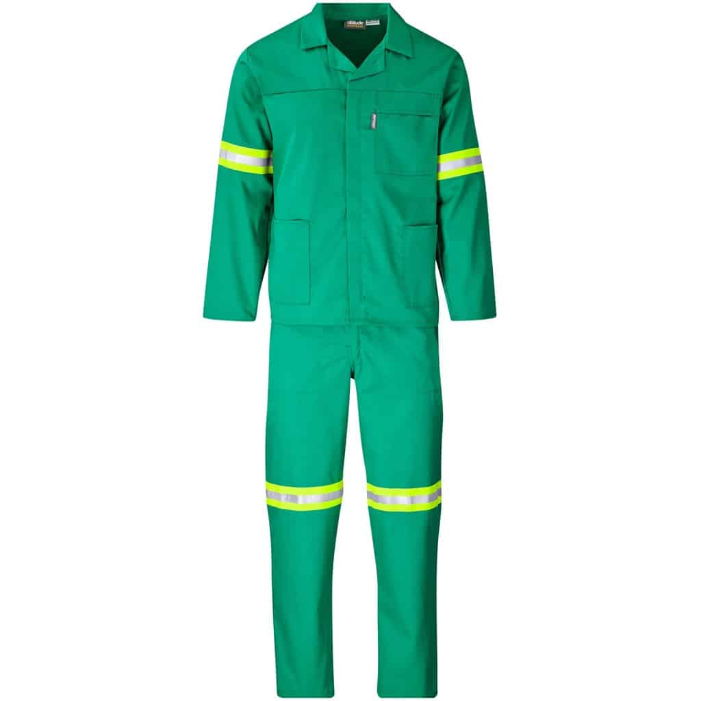 Trade Polycotton Conti Suit - Reflective Arms, Legs & Back - Yellow Tape - Image 8