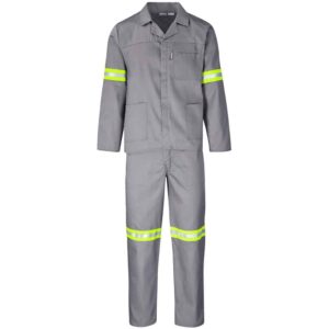 Trade Polycotton Conti Suit – Reflective Arms, Legs & Back – Yellow Tape