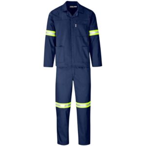 Trade Polycotton Conti Suit – Reflective Arms, Legs & Back – Yellow Tape