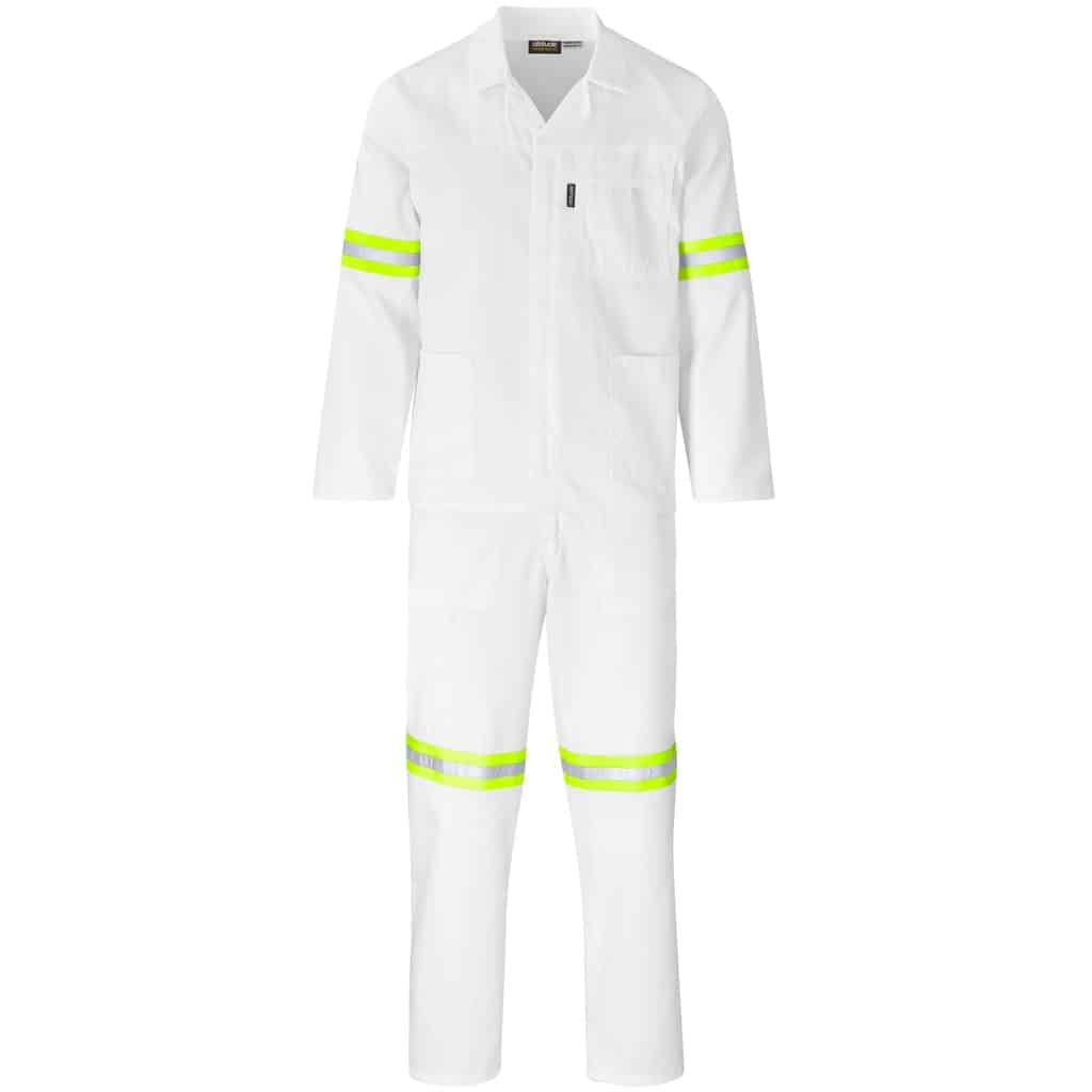 Trade Polycotton Conti Suit - Reflective Arms, Legs & Back - Yellow Tape - Image 15