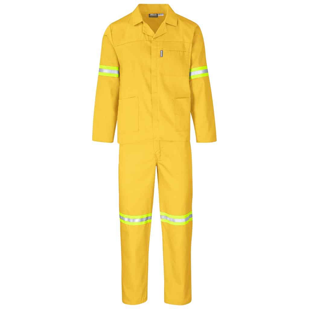 Trade Polycotton Conti Suit - Reflective Arms, Legs & Back - Yellow Tape - Image 16