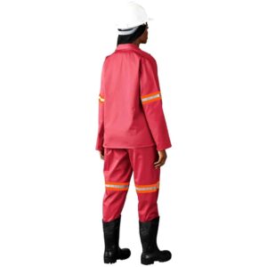 Alternative view of Trade Polycotton Conti Suit - Reflective Arms & Legs - Orange Tape