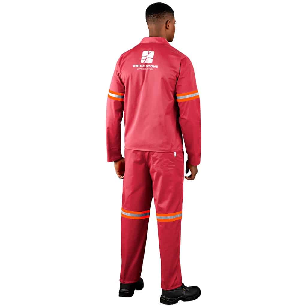 Trade Polycotton Conti Suit - Reflective Arms & Legs - Orange Tape - Image 5