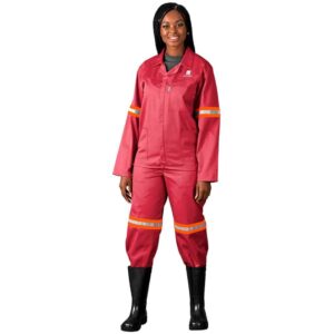 Trade Polycotton Conti Suit – Reflective Arms & Legs – Orange Tape