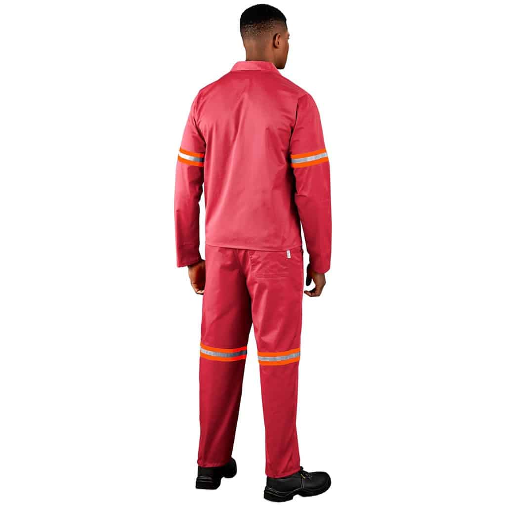Trade Polycotton Conti Suit - Reflective Arms & Legs - Orange Tape - Image 9