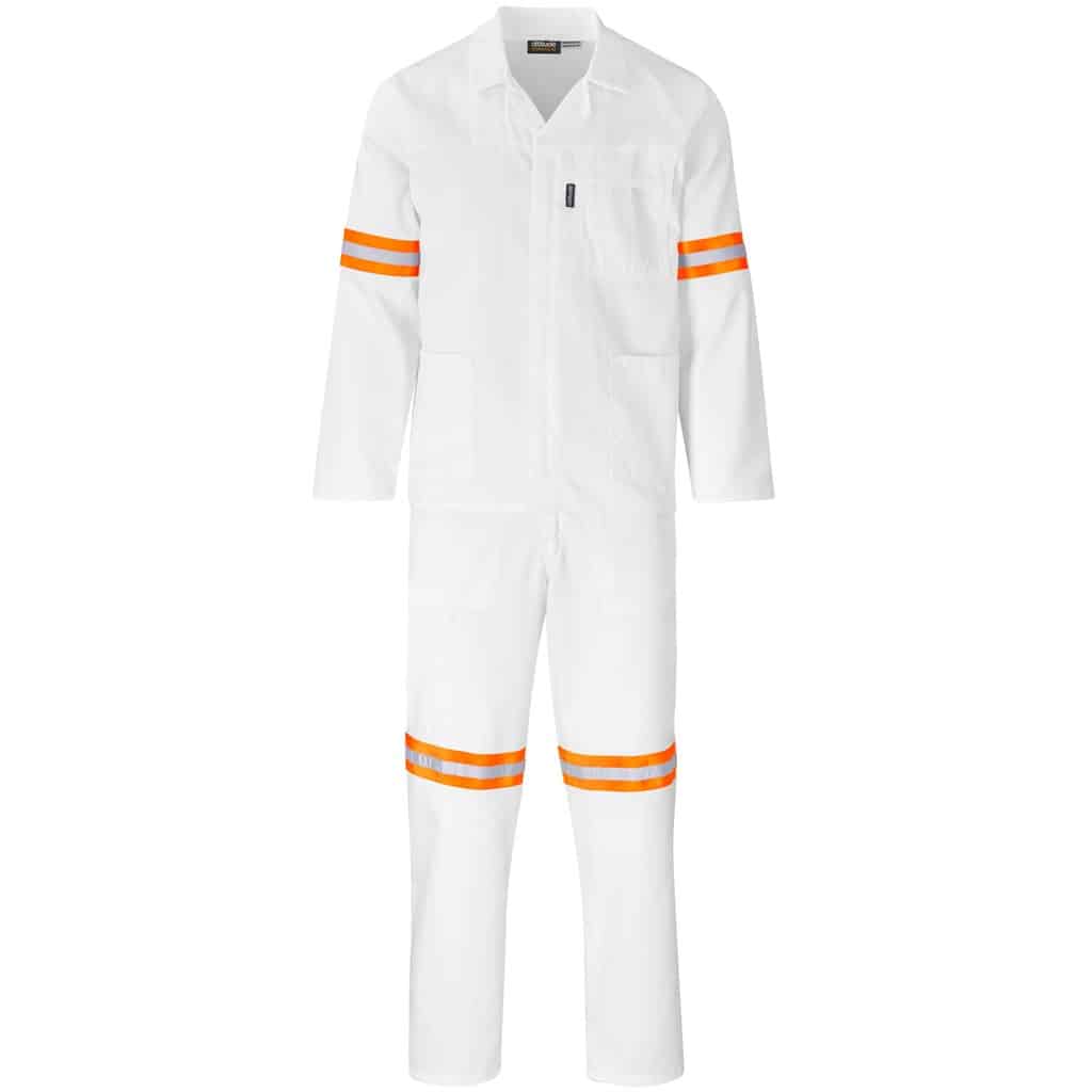 Trade Polycotton Conti Suit - Reflective Arms & Legs - Orange Tape - Image 17