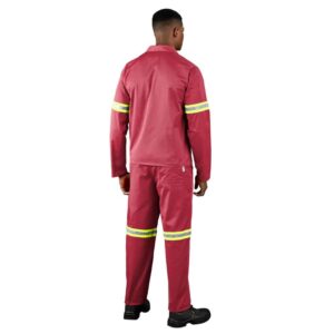 Alternative view of Trade Polycotton Conti Suit - Reflective Arms & Legs - Yellow Tape