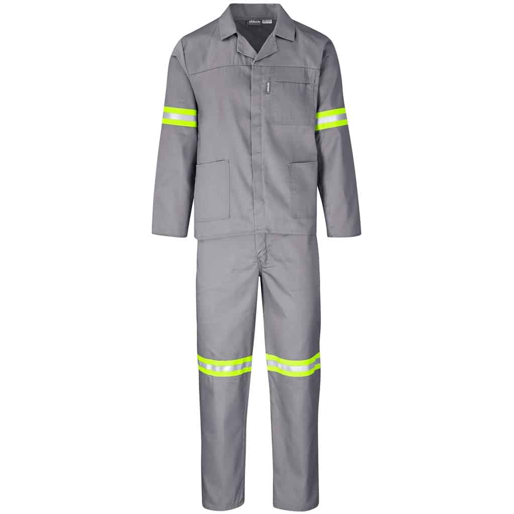 Trade Polycotton Conti Suit – Reflective Arms & Legs – Yellow Tape