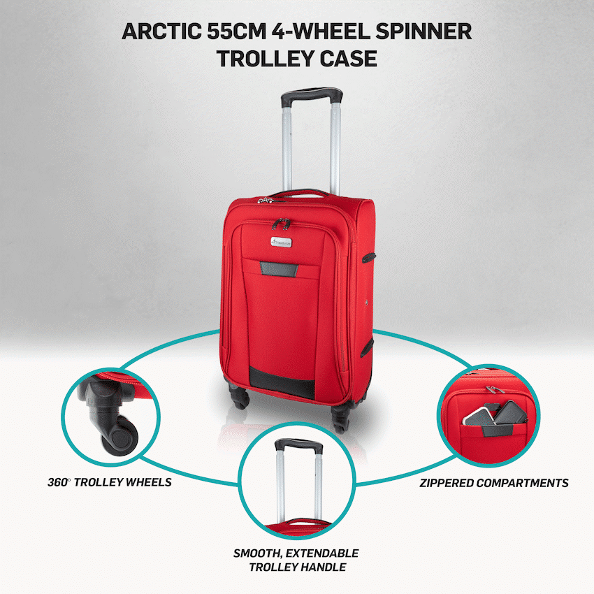 Travelwize Arctic 55cm 4-Wheel Spinner Trolley Case - Image 6