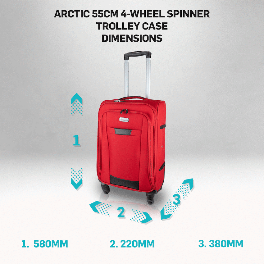 Travelwize Arctic 55cm 4-Wheel Spinner Trolley Case - Image 7