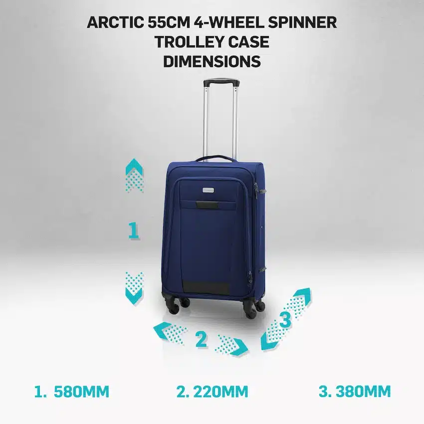 Travelwize Arctic 55cm 4-Wheel Spinner Trolley Case - Image 14