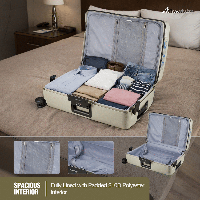 Travelwize Clipper PP 65cm 4-Wheel Spinner Luggage - Image 8