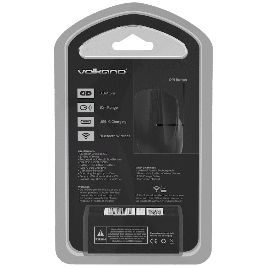 Volkano Aurum Series Bluetooth Wireless Mouse - Image 3