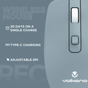 Volkano Granite Series Rechargeable Wireless Mouse