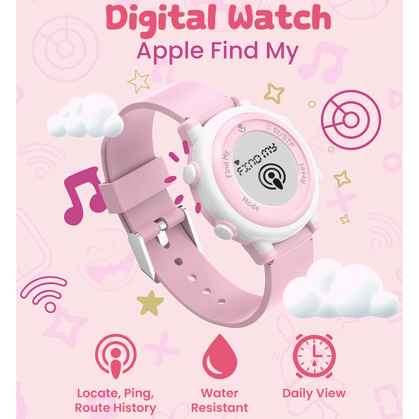 Volkano Kids Digital Watch with Apple Find My - 3ATM Waterproof (Anti-Lost) - Image 10