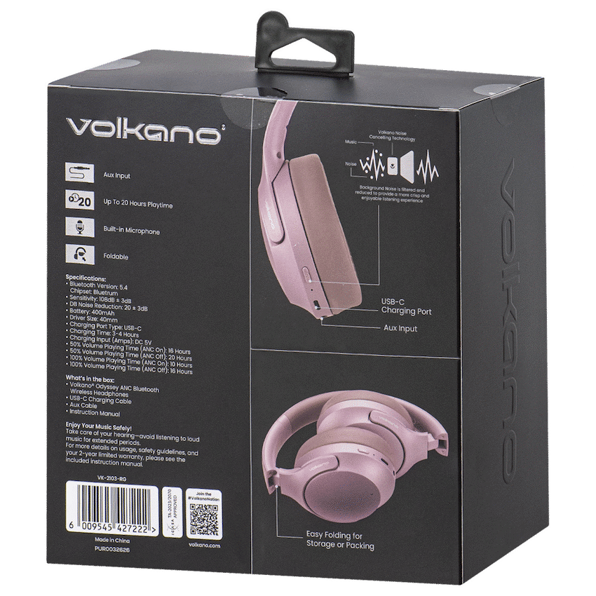 Volkano Odyssey ANC Bluetooth Wireless Headphone - Image 12