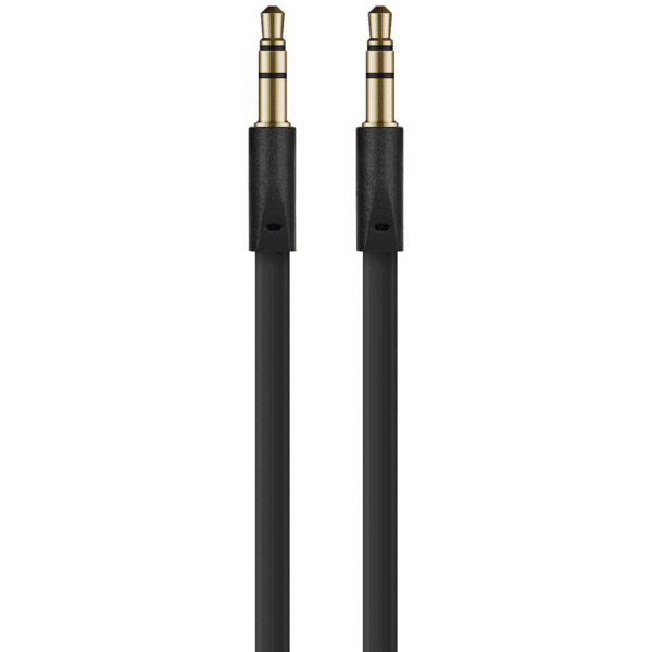 Volkano Slim Series Aux Cable 2m – Black — Volkano Slim Series Aux Cable 2m – Black