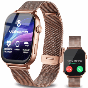 Alternative view of Volkano Trinity Series Smartwatch with Metal Mesh Strap